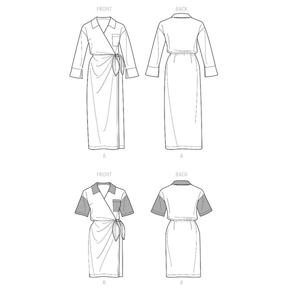 Simplicity Sewing Pattern S9540 R11372 MIMI G Dress Plus Size 18W-26W - Picture 3 of 4